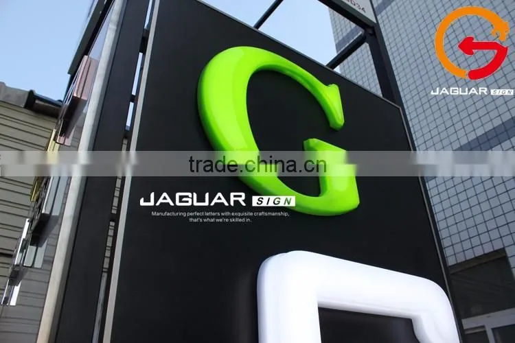 led lighted plastic full color vaccum forming alphabetical letter sign