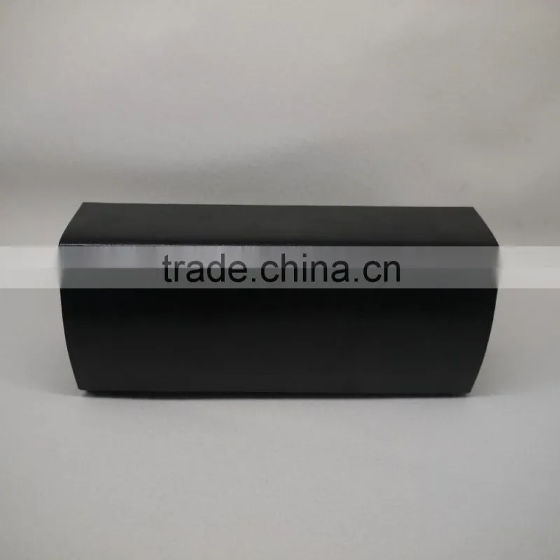black pu leather handmade optical case