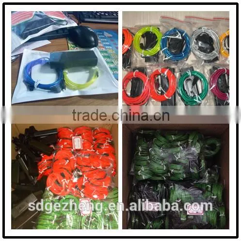 Flashing EL wire glasses glowing in dark for party Christmas Halloween congratualations for wholesale