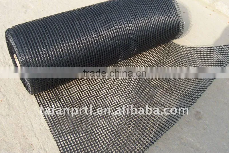 Short fiber Warp Knitted Polyester Geogrid