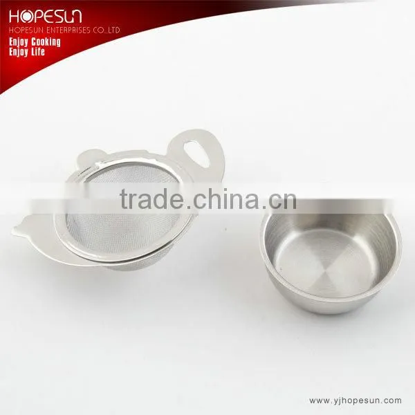 High quality S/S18/8 tea accessories with saucer