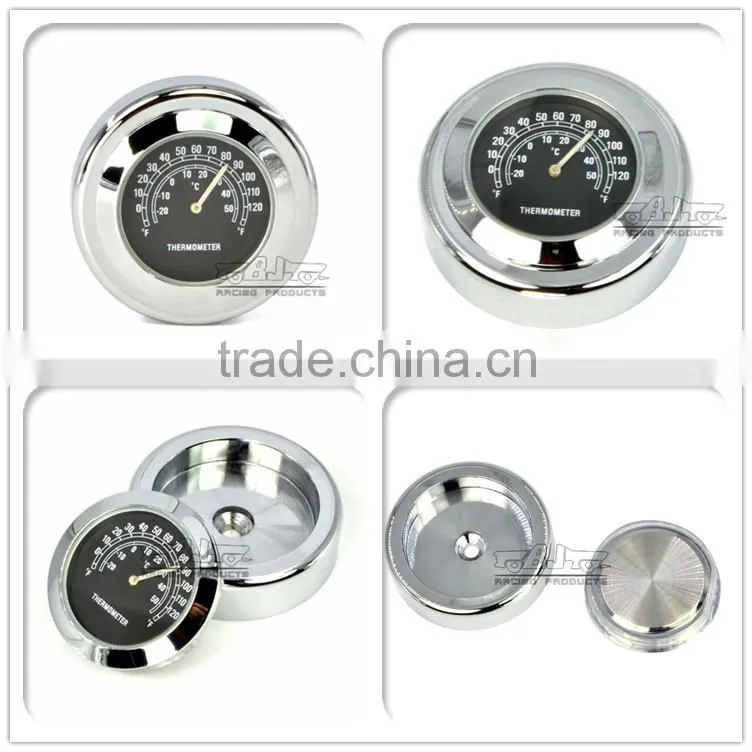 BJ-HBW-008 Waterproof Shock Resistant Billet Aluminum Motorcycle Thermometer Use on Windscreen