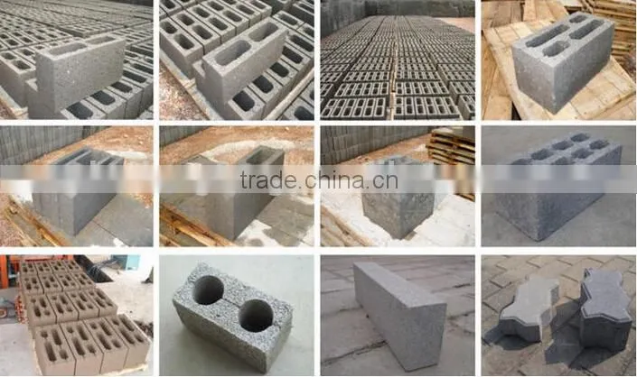 Multi-function Flyash Hollow Block Machinery/ Automatic Concrete Paver Brick Making Machine in Middle East