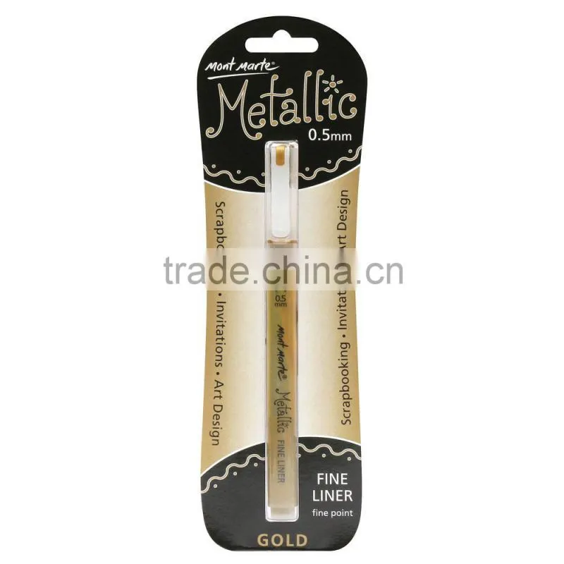 Mont Marte Metallic Marker Fine Point - Gold