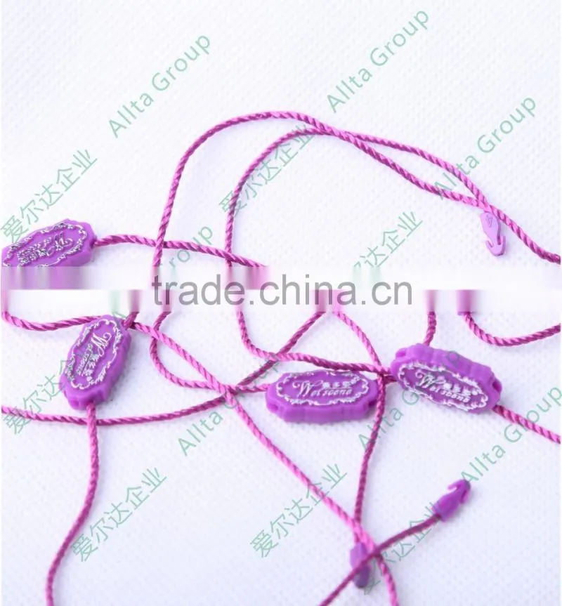 Wholesale Price custom sliver logo plastic seal tag