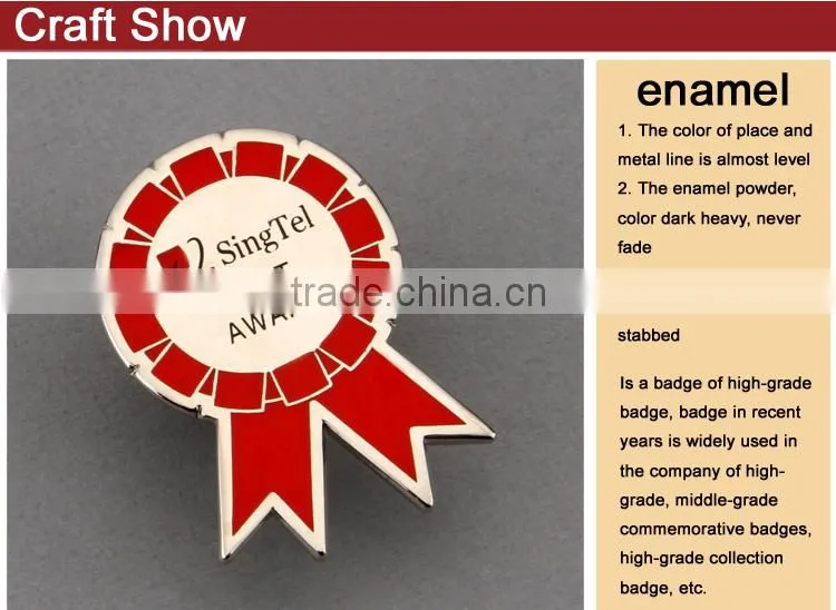 Professional metal sheriff star badge with CE certificate