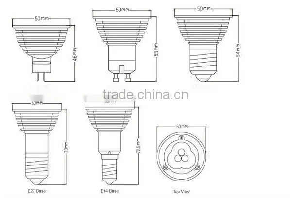 From China Led 10 Degree High Power Led Spotlight ar111
