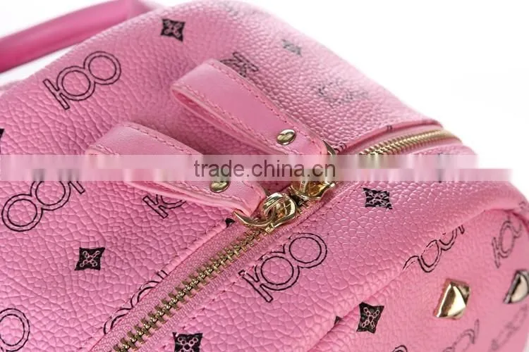 Factory Direct Sale Custom women Washed PU Leather school bag Vintage Washed Backpack