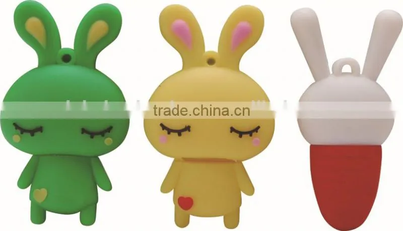Cartoon rabbit mobile phone usb flash drive