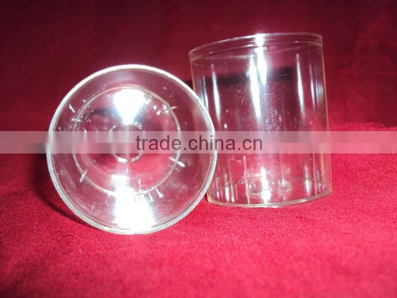 transparent clear plastic cup