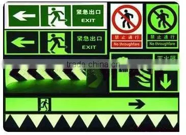 Photoluminous emergency signs