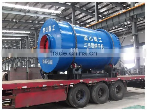 Rotary drum dryer for coal rotary dryer