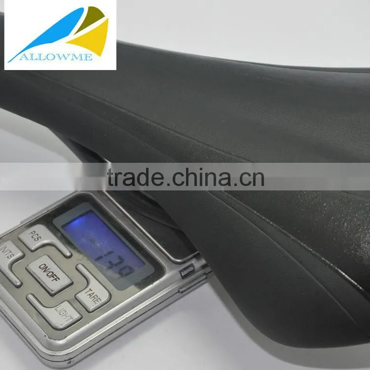 full carbon leather warped road racing bike saddle