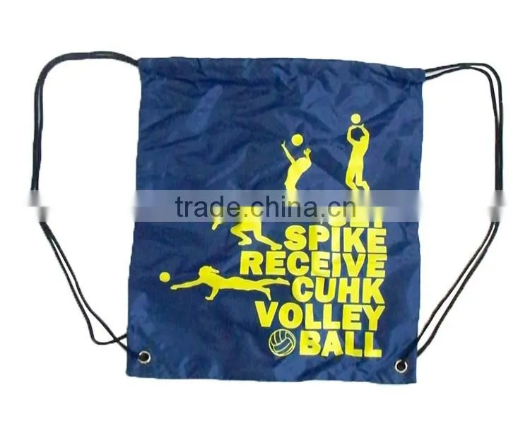 Customized printing and material sports fitness drawstring bag packaging bags