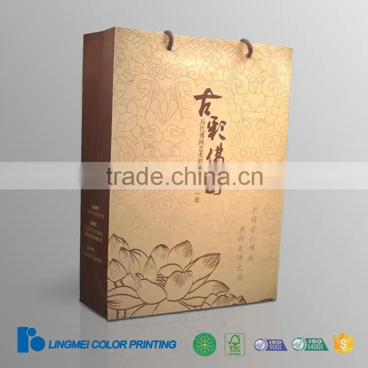 Custom printing luxury shopping paper bag