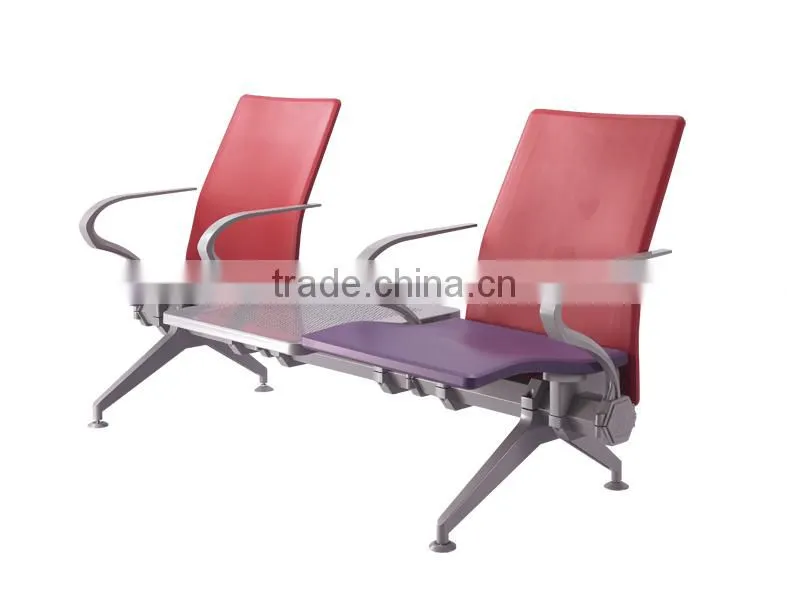 High quality PU airport seating with table SJ9062B