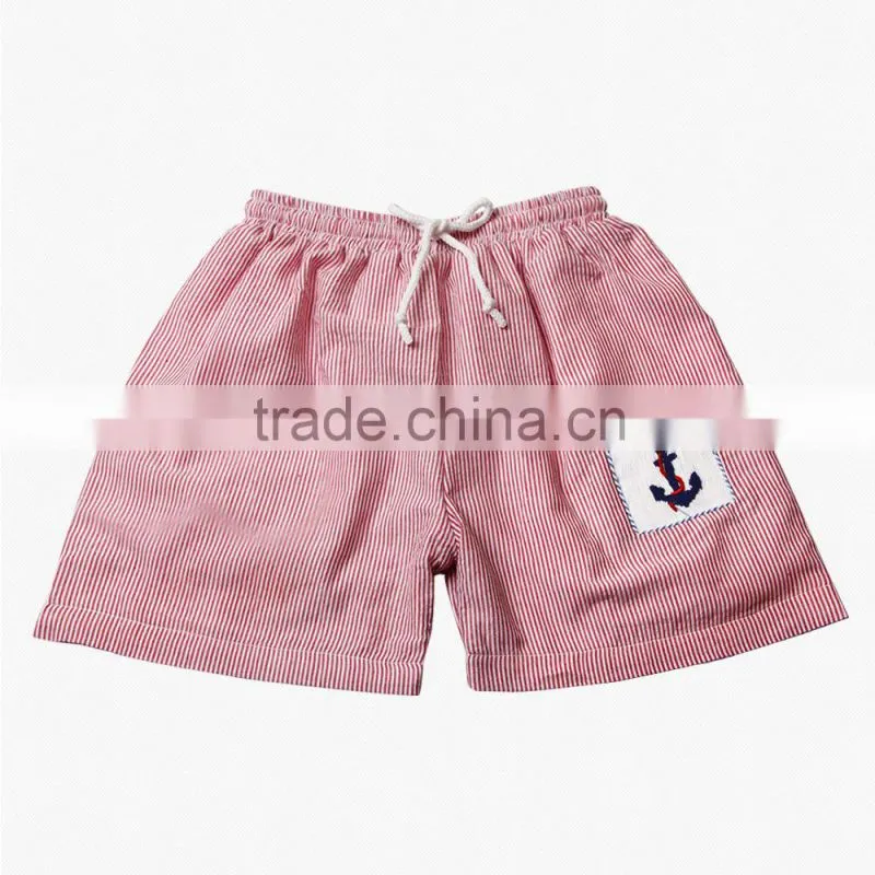 Nice crab applique boy swimwear