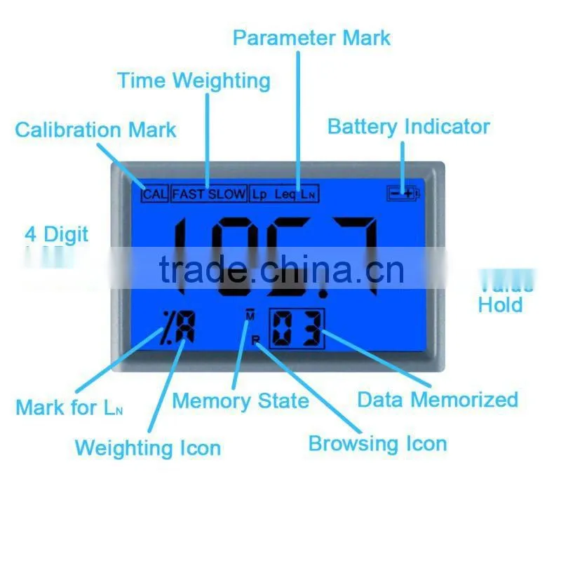 Digital Bluetooth (30 ~ 130 dB) Decibel Noise Measure Sound Level Meter