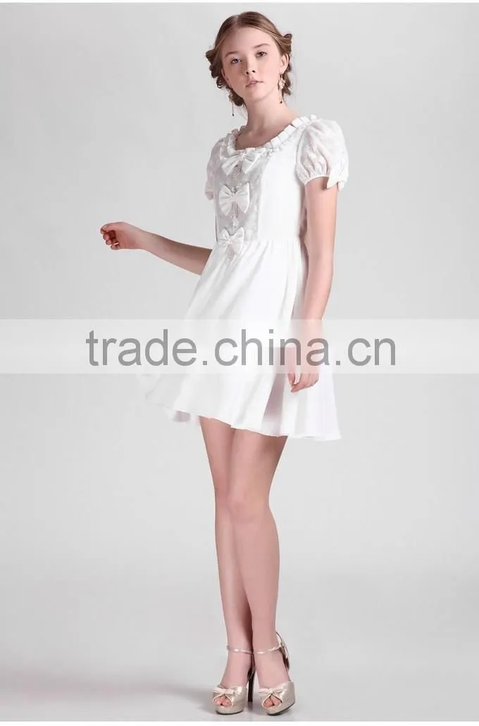 2015 very Cute Pure Princess Design girl Dresses Party