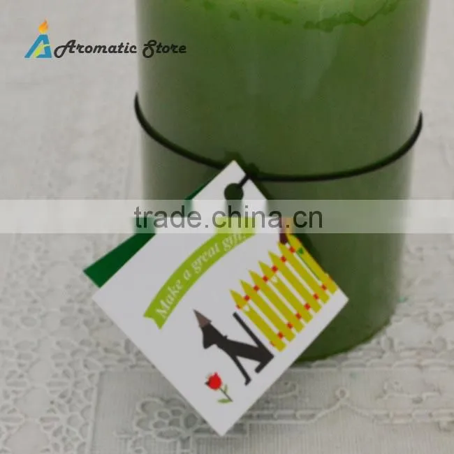 pillar scented candle