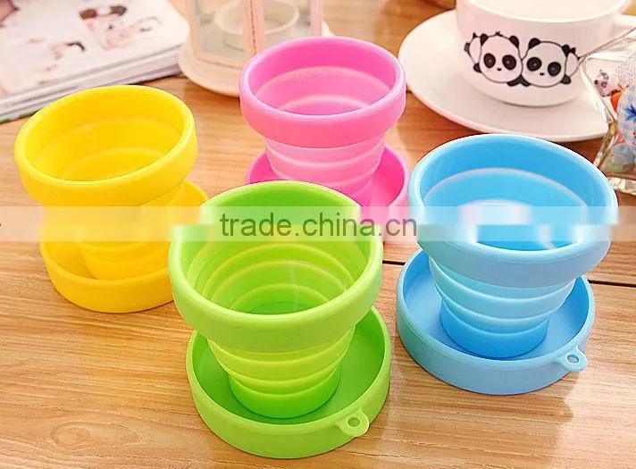 Soft Drinkware Foldable Cup,Collapsible Silicone Cups