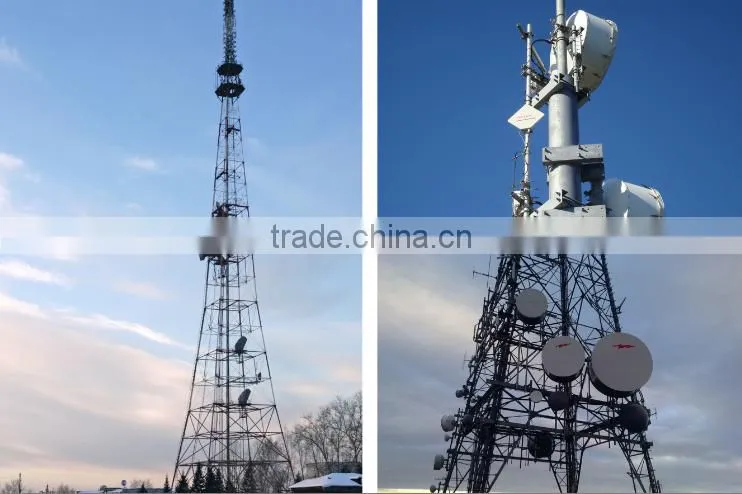4-legged Angular Steel Microwave Communication Tower