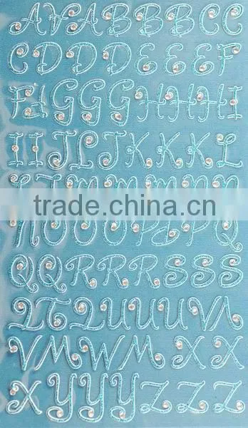 Glitter gemstone sticker