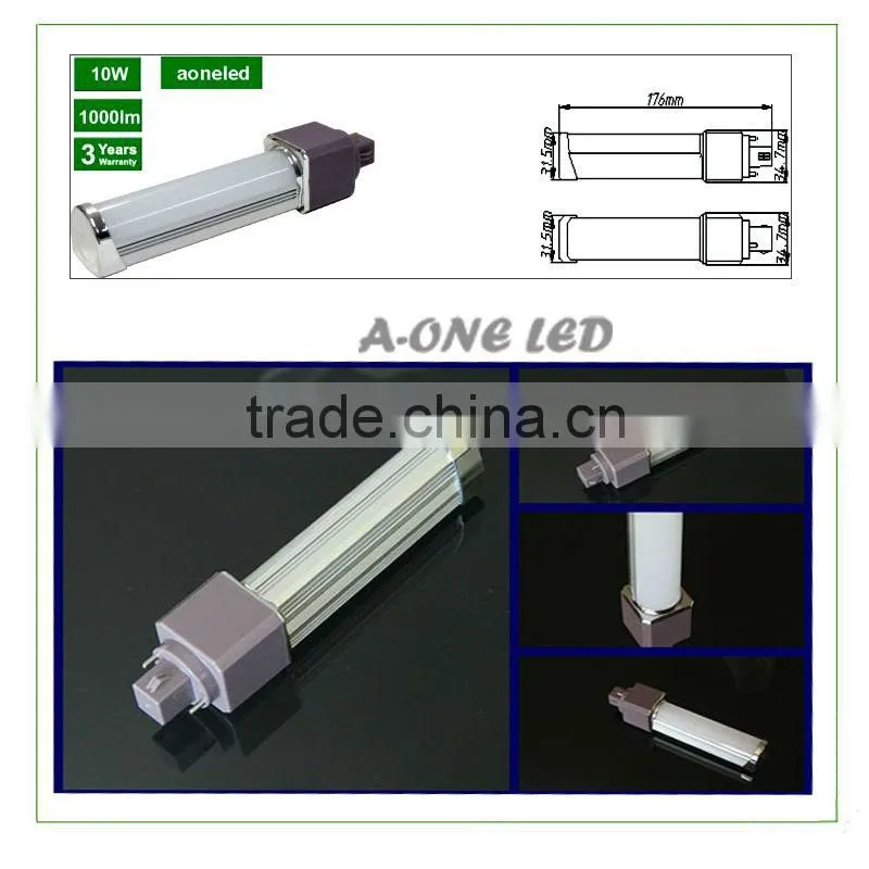 2015 China New Product dimmabe g24 10w led cabinet pl light with ce rohs approved