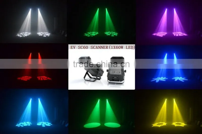 Professional stage lighting /disco 60W LED scanner light