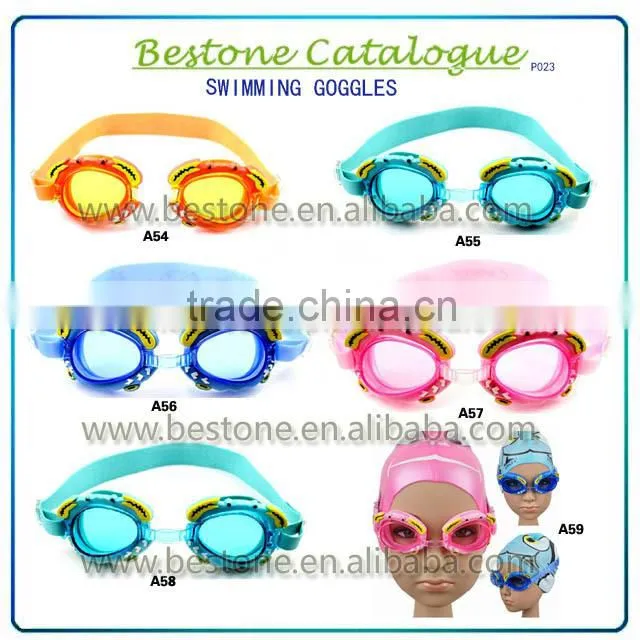 2015 anti-fog silicone best price PC lens professional swimming goggles with exquisite design