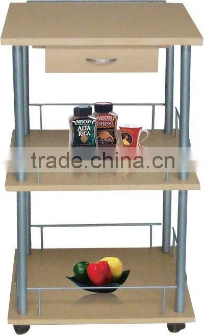 Wooden Kitchen Trolley Cart