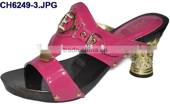 CH6249-6 Fashion women low heel /wholesale sandals for party