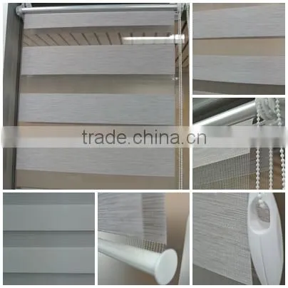 Textile venetian blinds day night office curtain and blinds doppelrollos