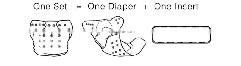 PSF-02 Square Gusset Polyester PUL Prepping Grovia Ai2 Cloth Diapers