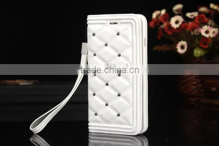 Lovely Lozenge Pattern Leather Case With Card Slot Wallet Case For iPhone 6