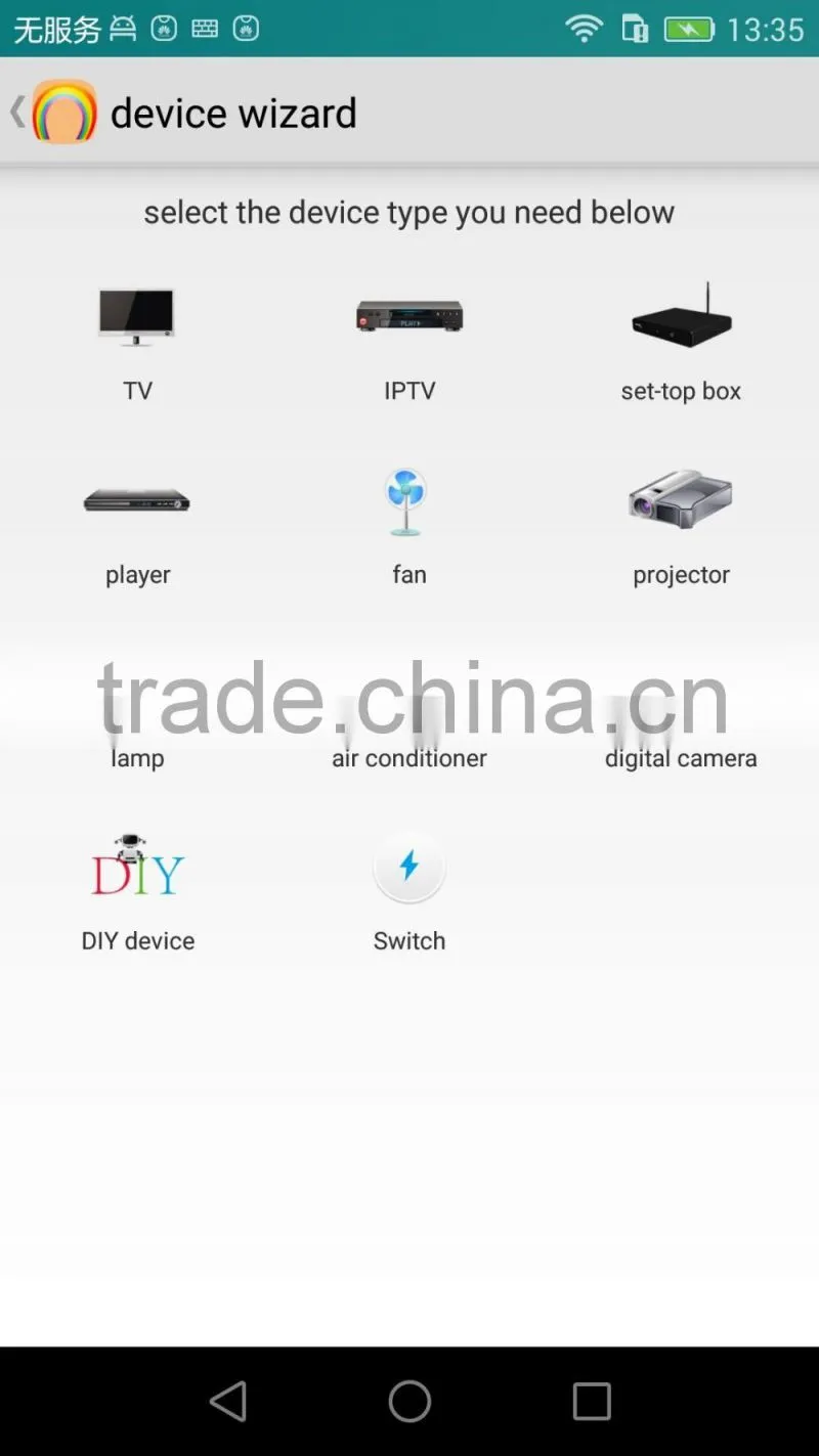 Phone tablet remote control infrared universal smart remote control