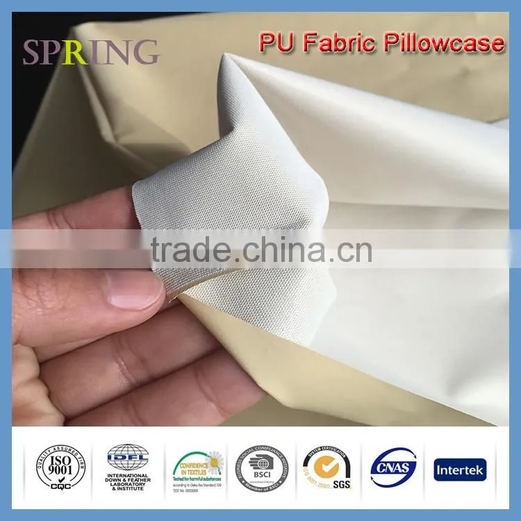 PU coated fabric waterproof pillow shell heat-seam for hospital