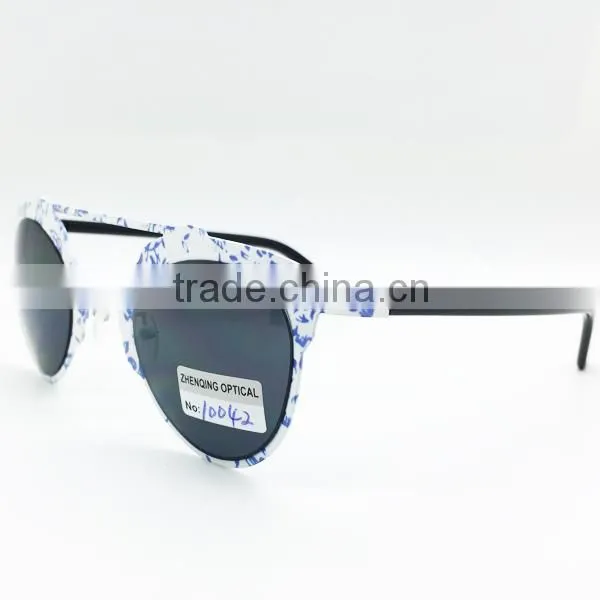 Top end vintage steampunk sunglasses mirror lens polarized eyewear men/women metal sunglasses