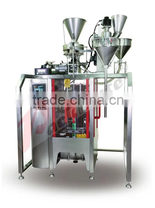 Liquid particles mixed material packaging machine