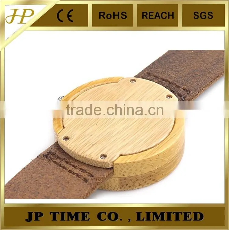 2016 Newest Bamboo Wooden Watch 2016 with Cloth Dial Face Quartz Watches
