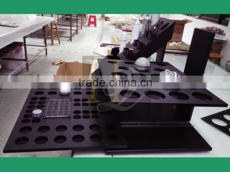 large capacity acrylic cosmetic display stand/combined makeup display holder
