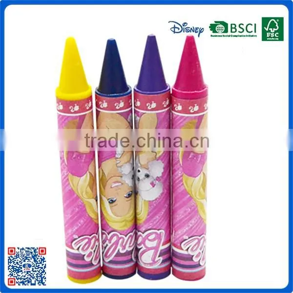 2016 Wholesale environmental 4 color crayon into paper box for drawing