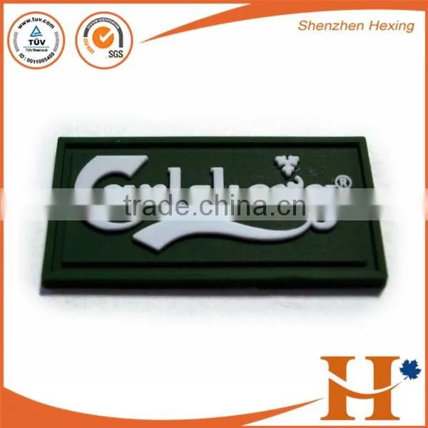 Factory price! custom high quality rubber patches,rubber logo patches,rubber patch logo