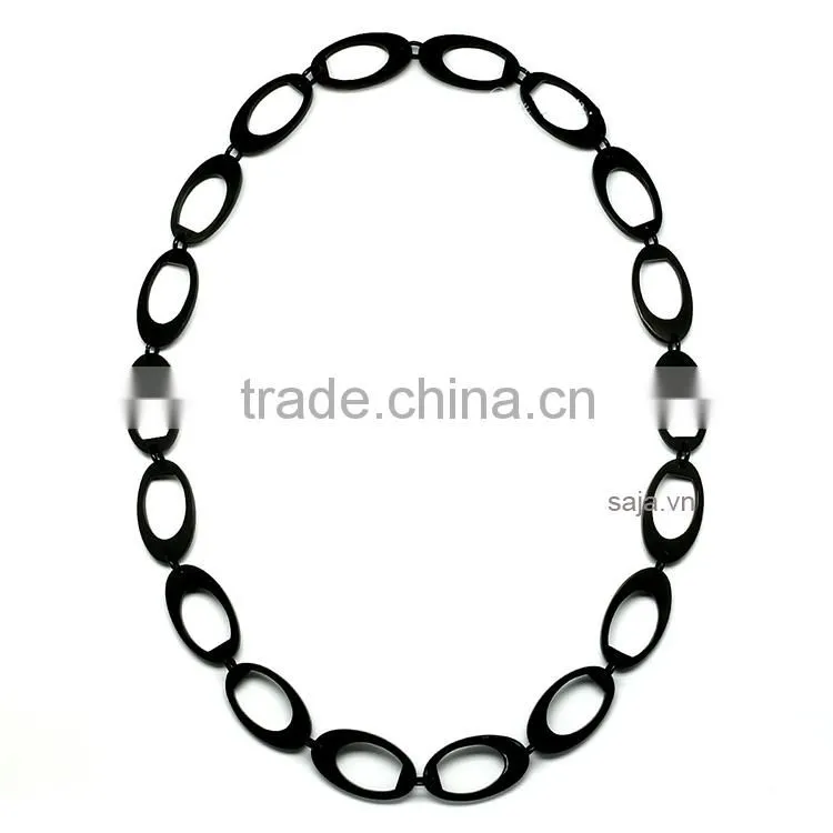 Buffalo horn white, buffalo horn jewelry, buffalo horn necklace SHN-363