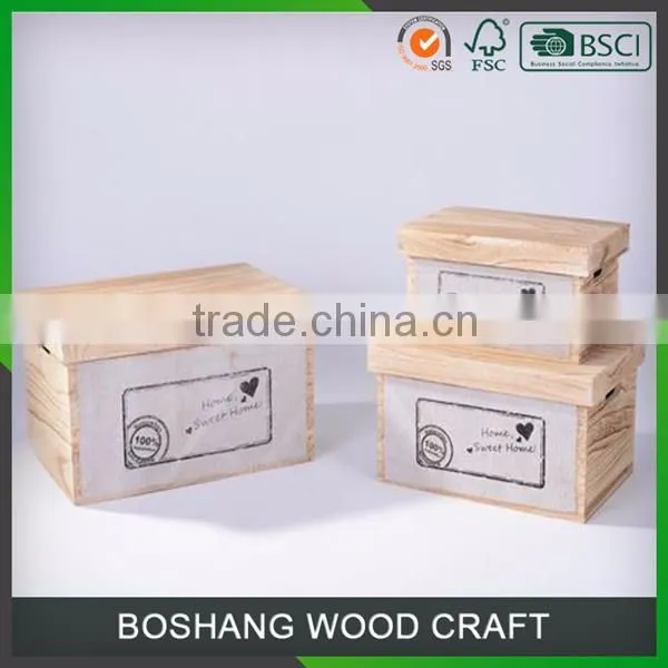Variety of colors Small Wooden Box Made in China