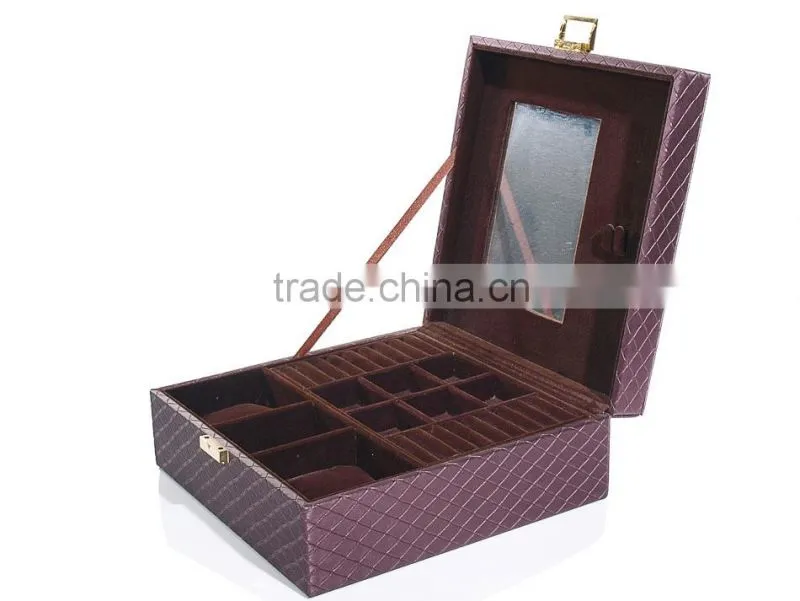 2015 Most popular waterproof leather lipstick storage box