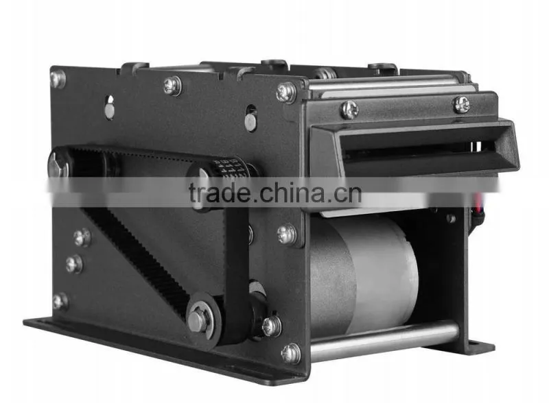 Motorized card collector for parking lot
