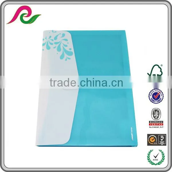 Newest a5 size plastic envelope file folder