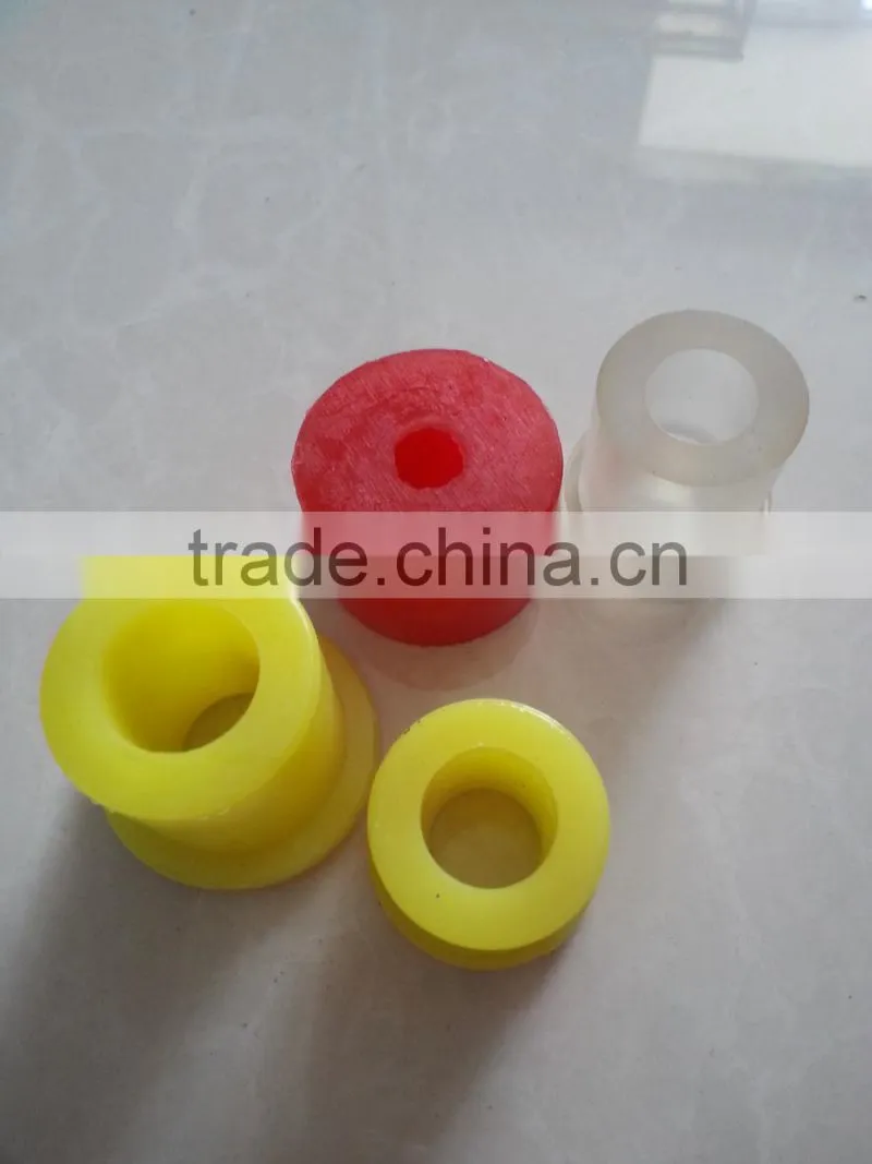 Red silicone rubber insulator bushing/ polyurethane pads