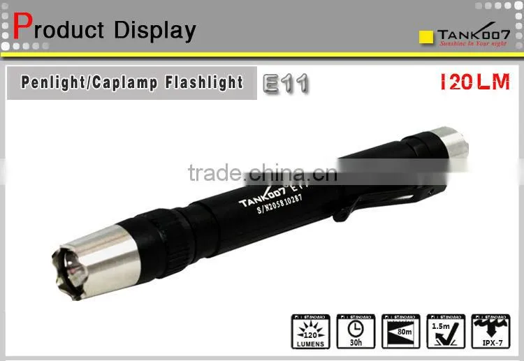 Tank007 best 120 lumen doctor LED pen light flashlight torch